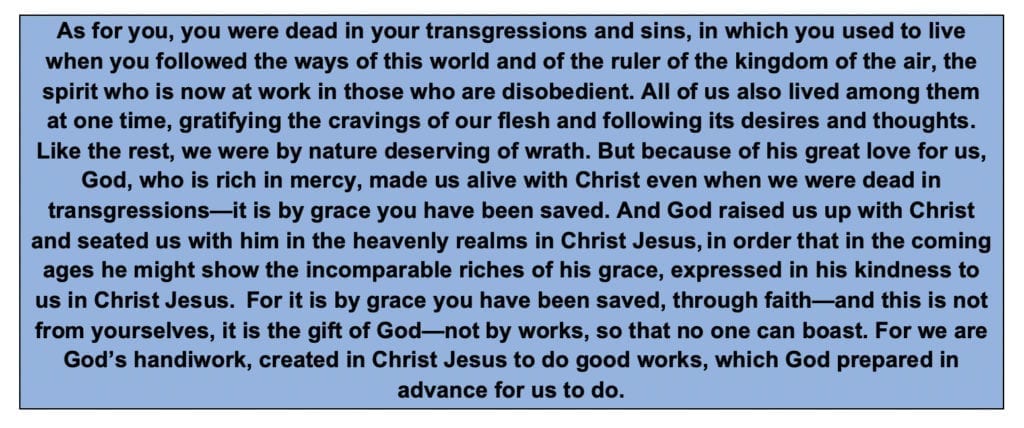 Ephesians 2:1-10 (NIV)